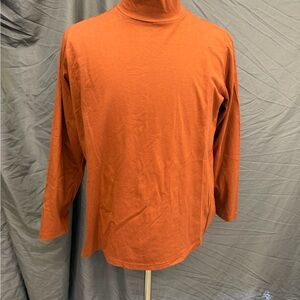 Bob Mackie Terracotta Mock Turtle Neck Top-Vintage